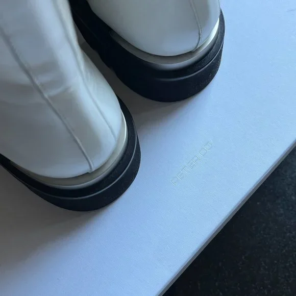 PETER DO White Metal Tip Combat Boots - Picture 6 of 6